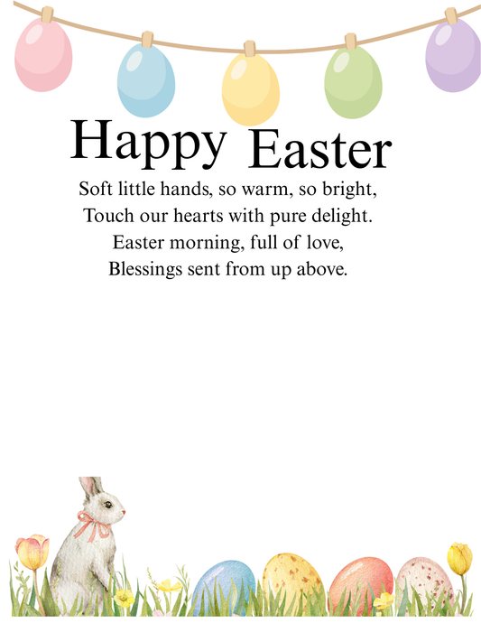 Easter hand print keepsake