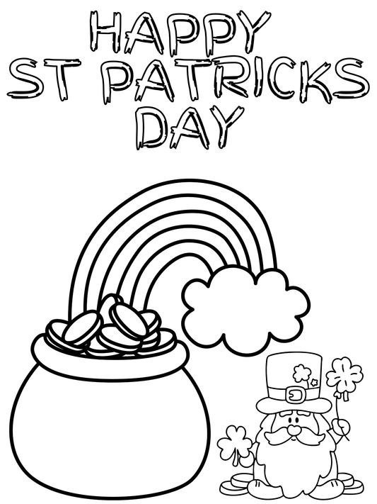 St Patricks Day coloring sheet