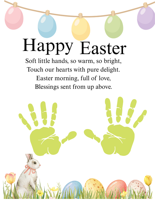 Easter hand print keepsake