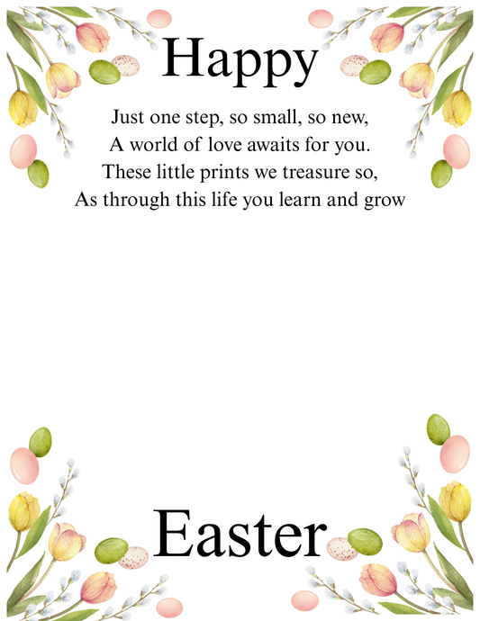 Easter footprint Keepsake