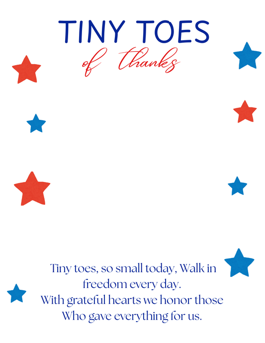 Memorial Day foot keepsake