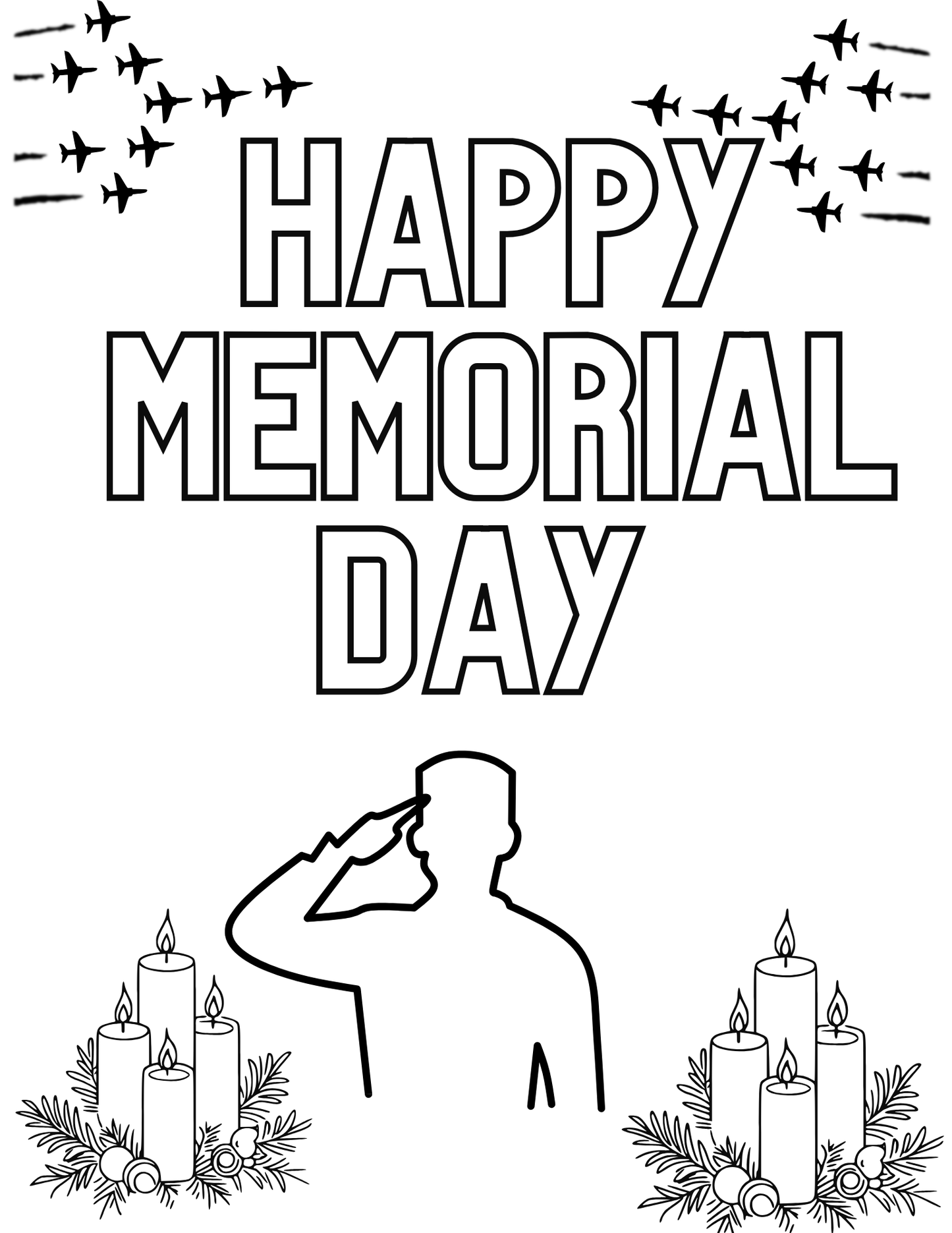 Memorial Day coloring sheet